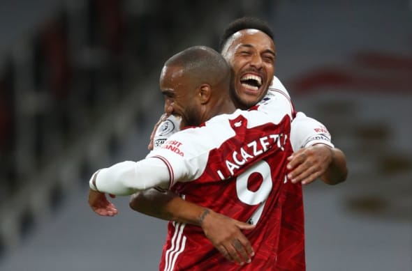 Lacazette, Aubameyang, Arsenal