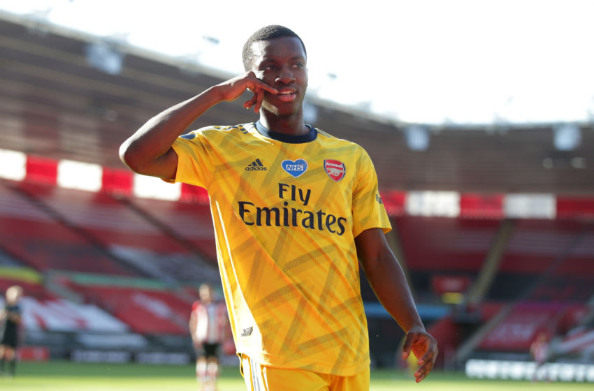 Arsenal, Eddie Nketiah (Photo by Robin Jones/Getty Images)