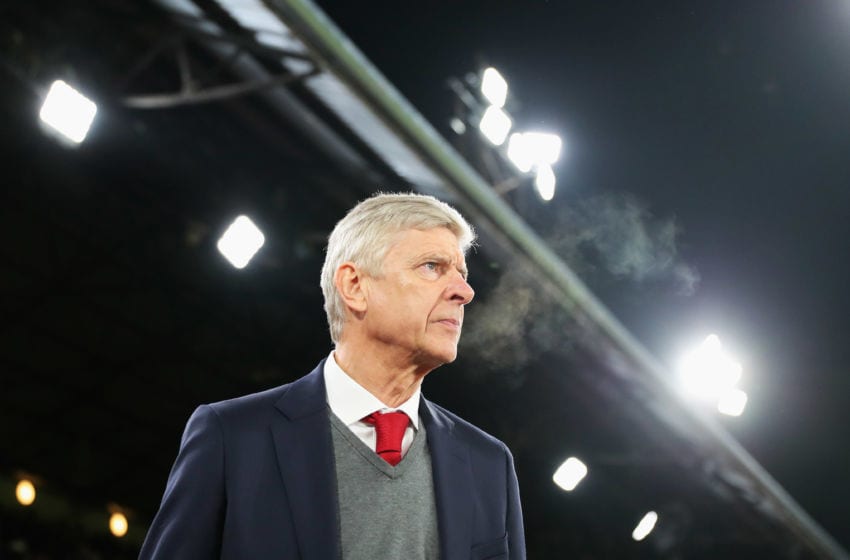 LONDON, ENGLAND - DECEMBER 28: Arsene Wenger, Manager of Arsenal looks on prior to the Premier League match between Crystal Palace and Arsenal at Selhurst Park on December 28, 2017 in London, England. (Photo by Catherine Ivill/Getty Images)